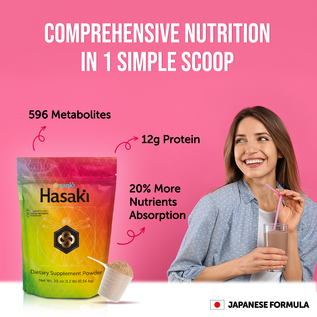 Hasaki: Superfood Nutritional Drink - Comprehensive Nutrition in 1 Simple Scoop