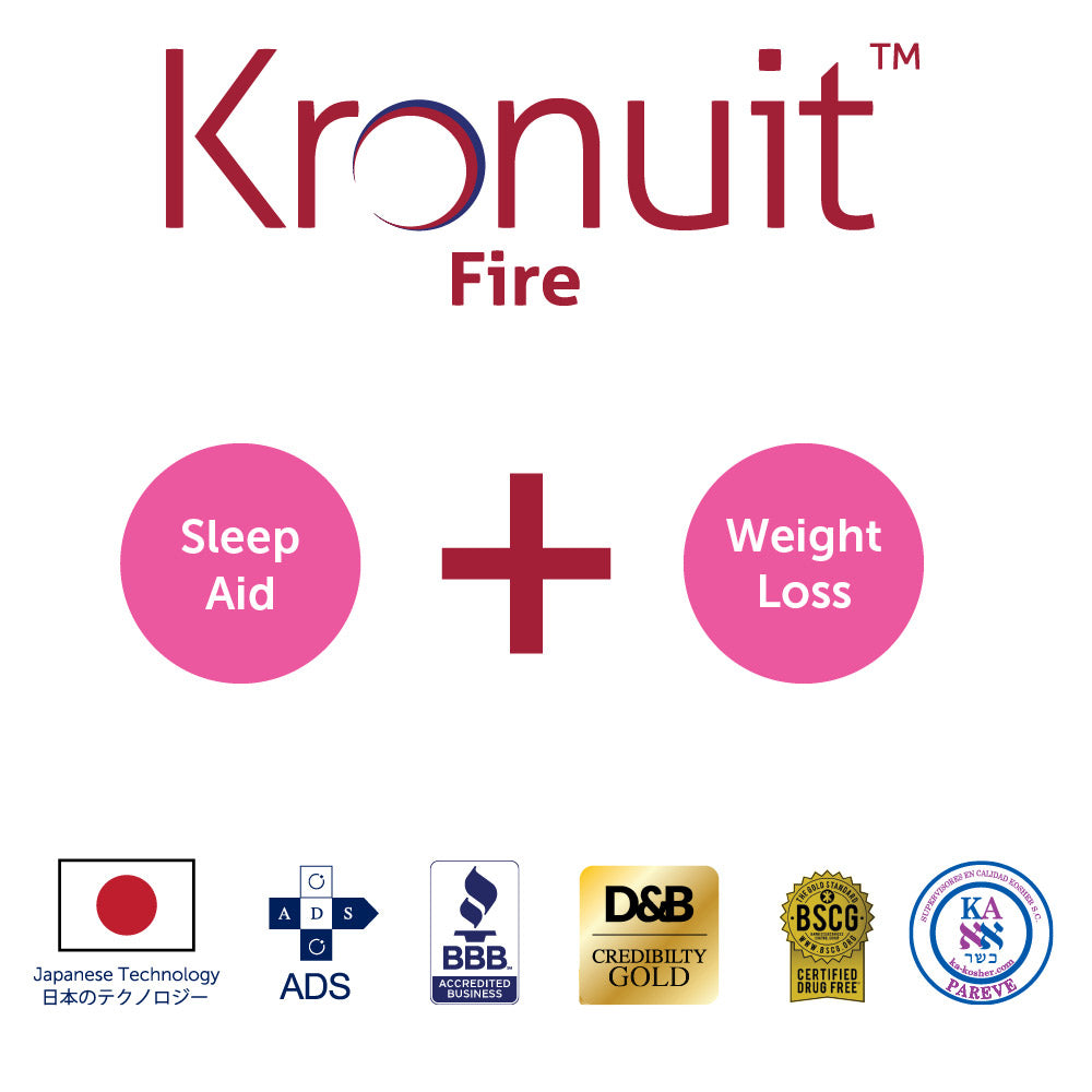 SANKI - Kronuit Sleep Aid and Weight Loss with logos of certifications